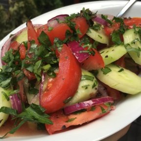 Gluten-free Greek salad from Red Compass